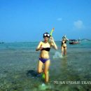 Turis Asing Bule Habis Snorkeling di Tidung