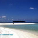 Pantai di Pulau Bira Kayu Angin wisata Pulau Harapan